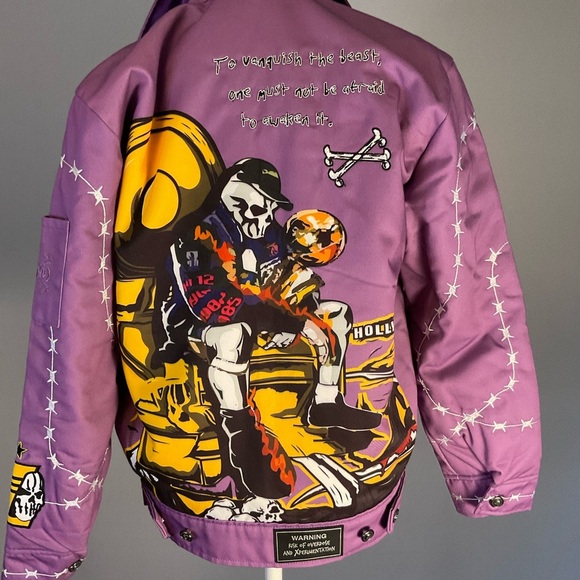 Brand X, Cute Goth, Pastel, LA Lakers Bomber Jacket - Picture 6 of 16
